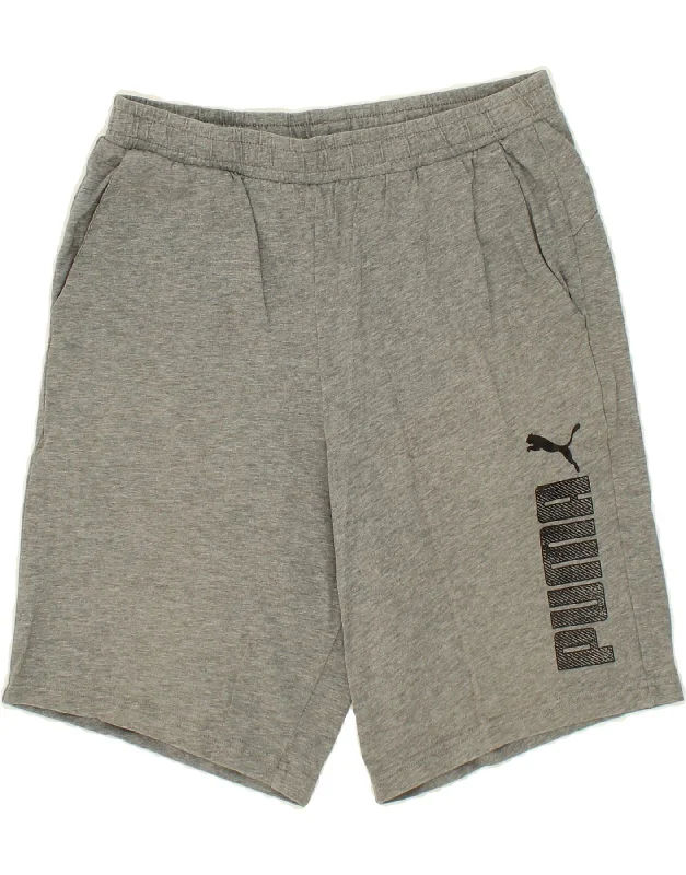 PUMA Boys Graphic Sport Shorts 15-16 Years  Grey