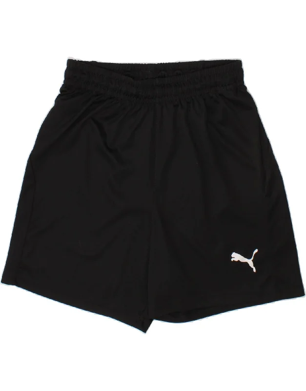 PUMA Boys Sport Shorts 11-12 Years  Black Polyester