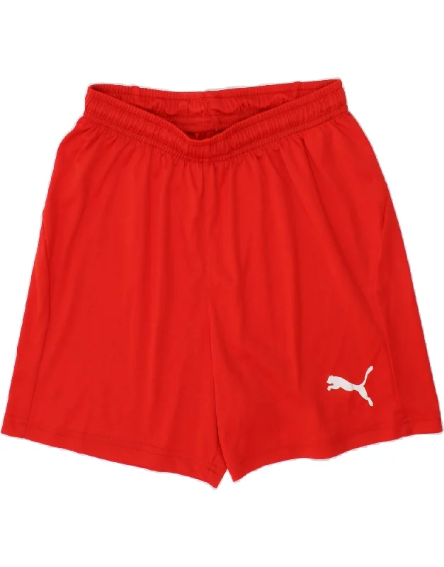 PUMA Boys Sport Shorts 13-14 Years Red Polyester