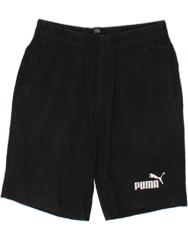 PUMA Boys Sport Shorts 9-10 Years  Black Cotton