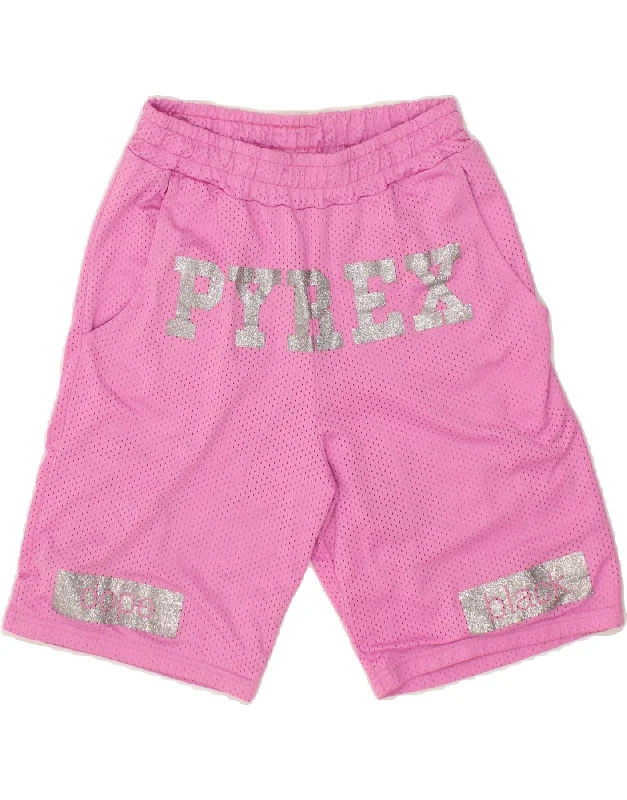 PYREX Girls Graphic Sport Shorts 15-16 Years Pink