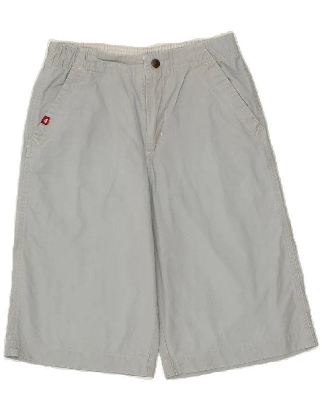 QUIKSILVER Boys Bermuda Shorts 11-12 Years W24  Grey Cotton