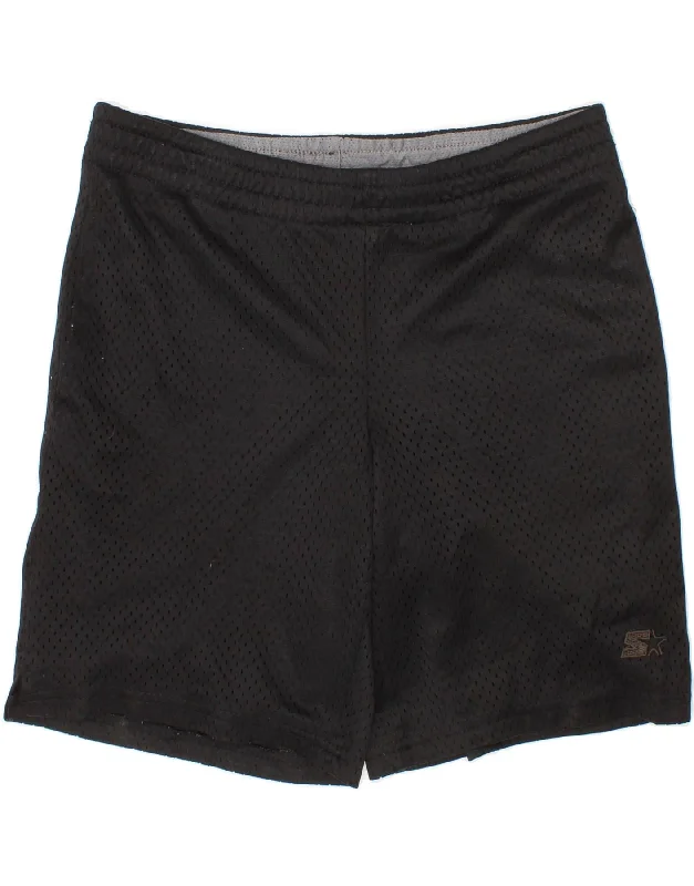 STARTER Boys Sport Shorts 6-7 Years Small Black Polyester