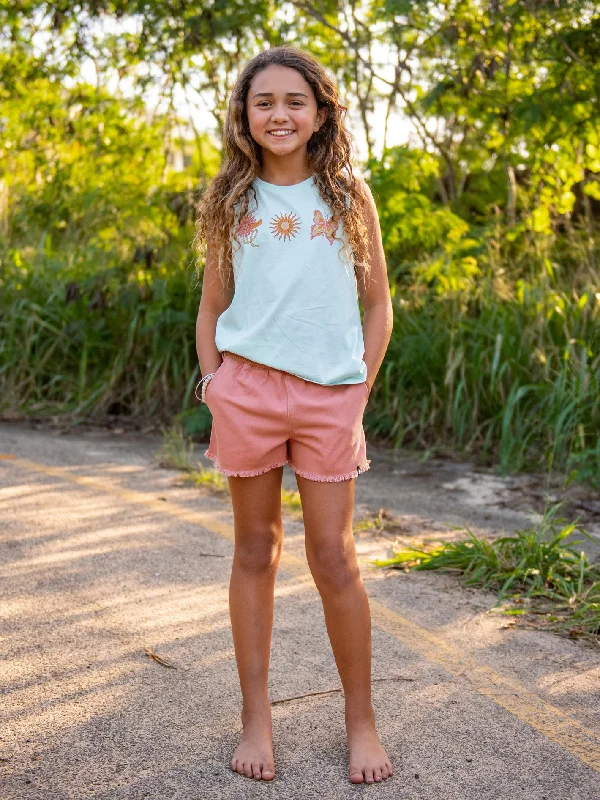 Girls Strutin Stone Shorts - Desert Pink