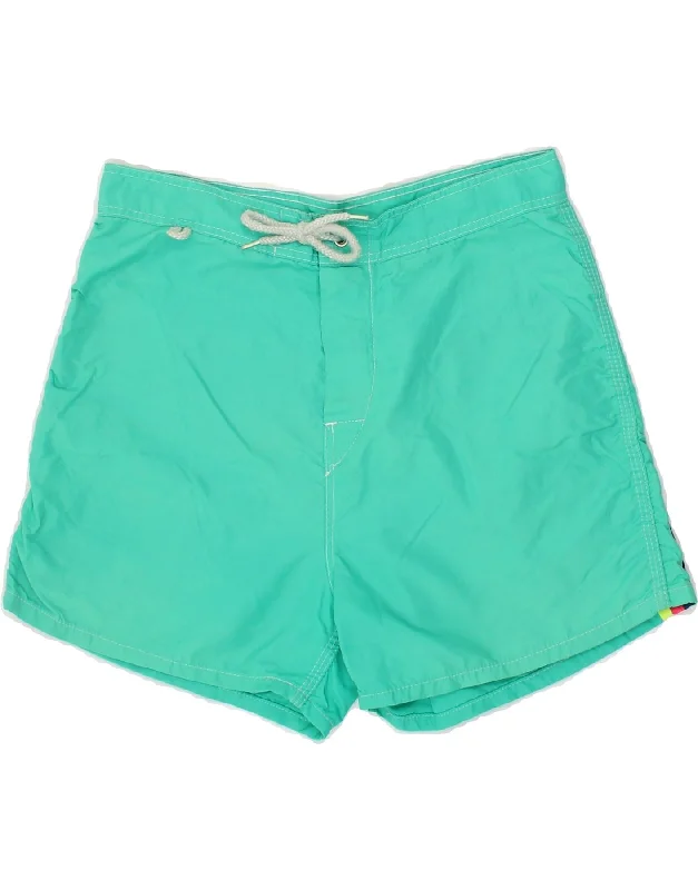 SUNDEK Boys Graphic Swimming Shorts 13-14 Years Turquoise Nylon