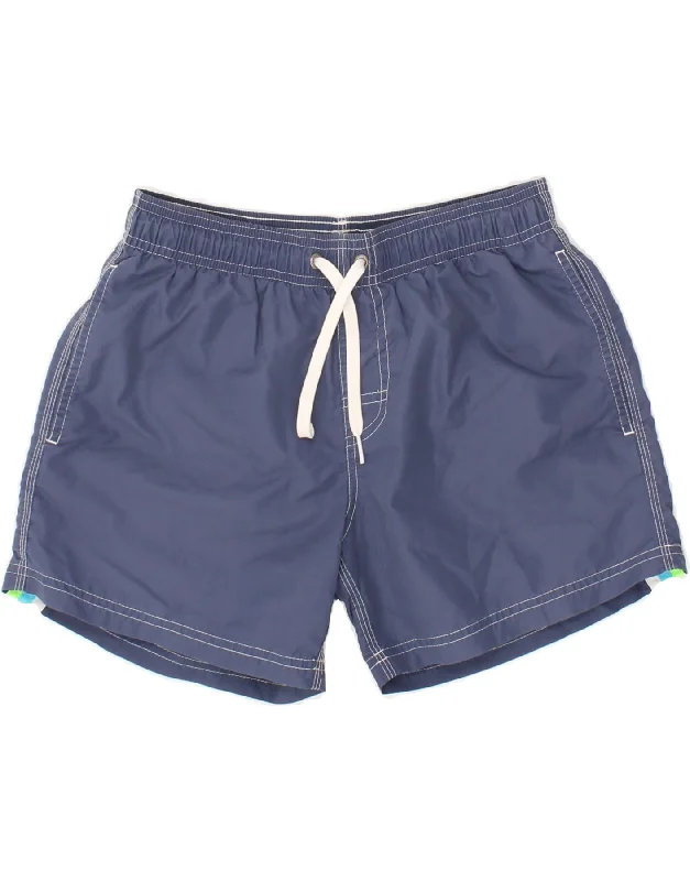 SUNDEK Boys Swimming Shorts 13-14 Years  Navy Blue Polyester