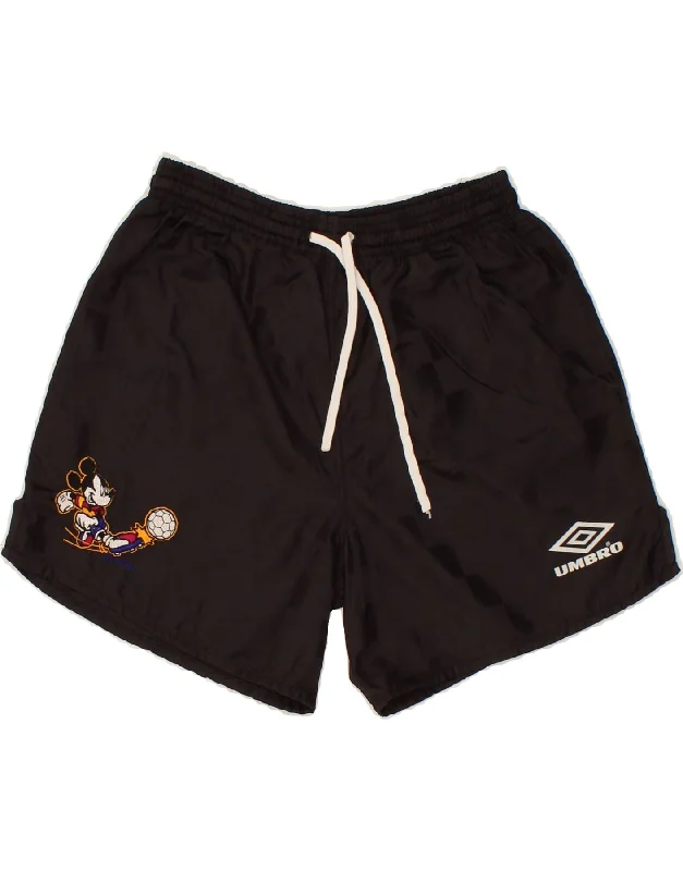 UMBRO Boys Mickey Mouse Graphic Sport Shorts 11-12 Years Large Black