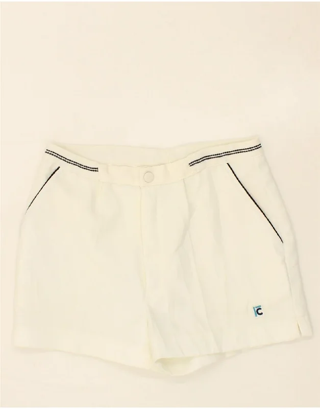 VINTAGE Girls Chino Shorts 13-14 Years White